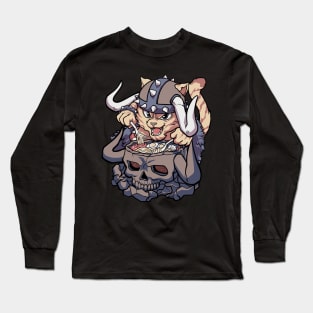 Kaido cat ramen Long Sleeve T-Shirt